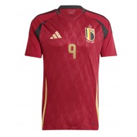 Camisa de Futebol Bélgica Leandro Trossard #9 Equipamento Principal Europeu 2024 Manga Curta